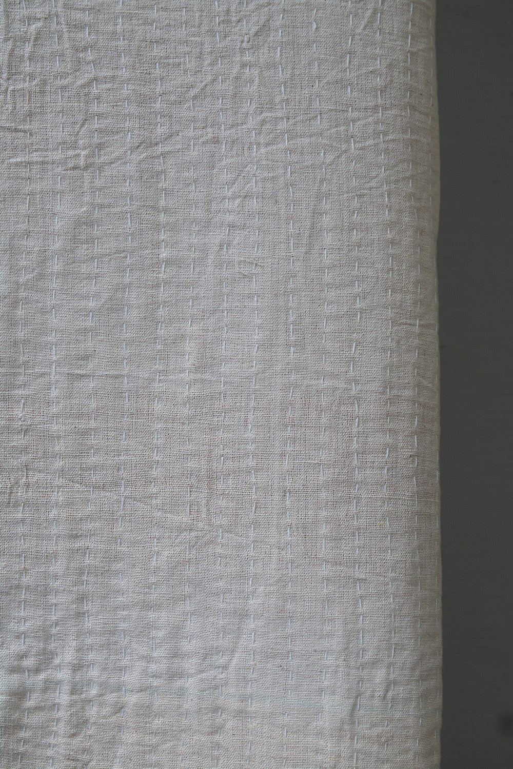Hand-quilted Khadi Bedspread | Drift | 63" x 90"