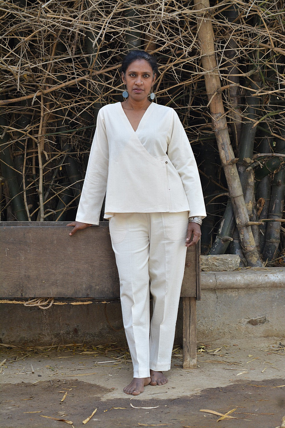 Khadi Angrakha Top