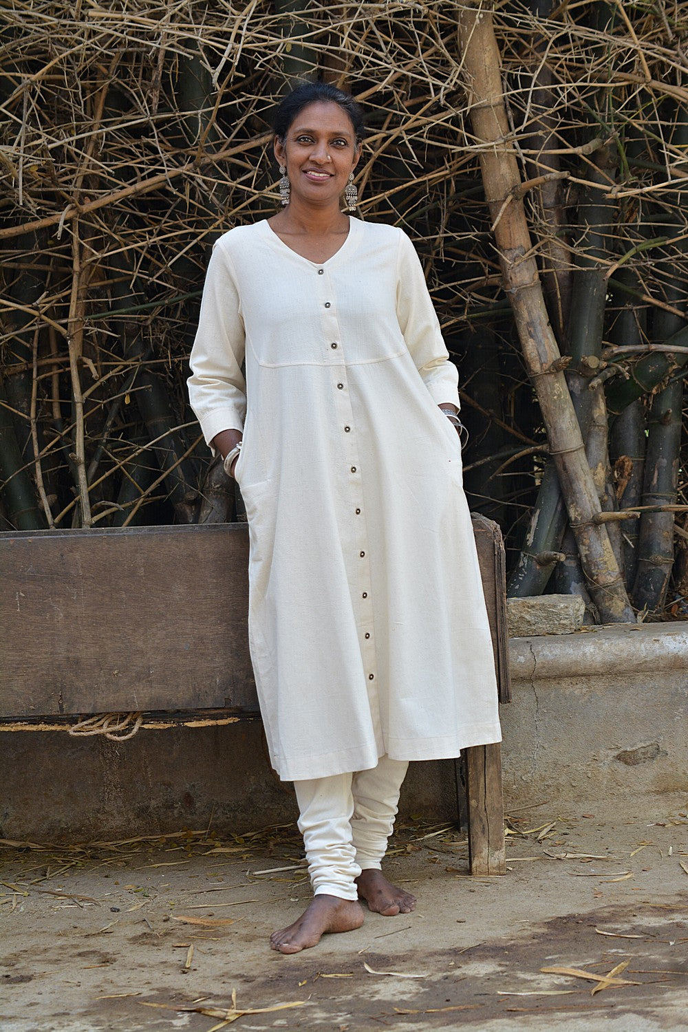 Khadi Kurta - Peshwaz