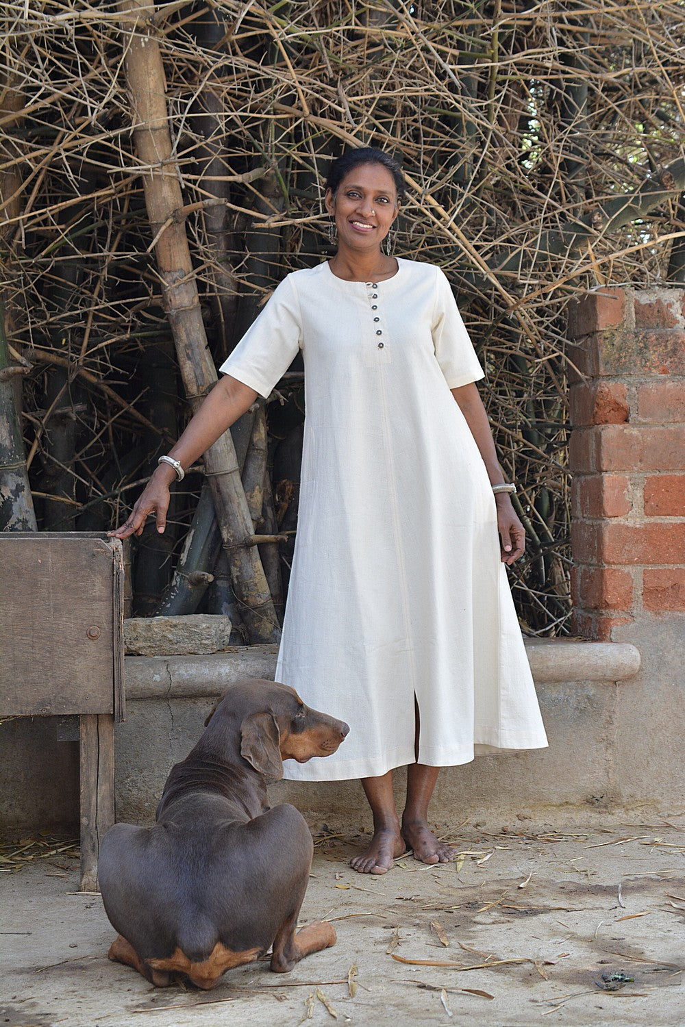 Khadi Dress - Bias