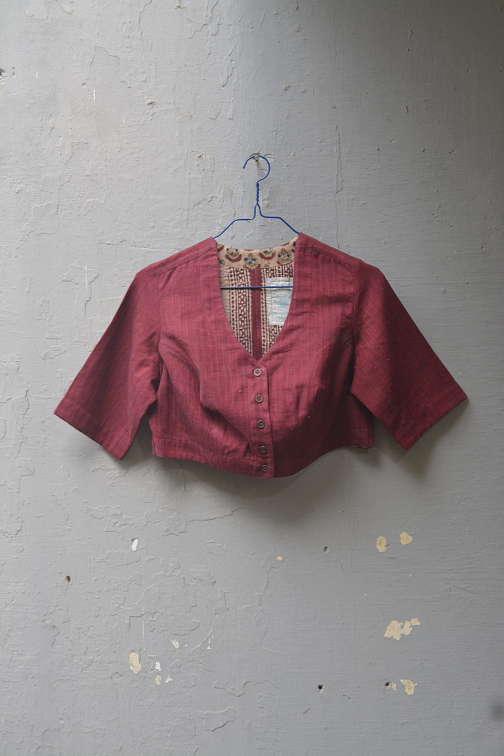 Khadi Saree Blouse - Size “M” | Anchina