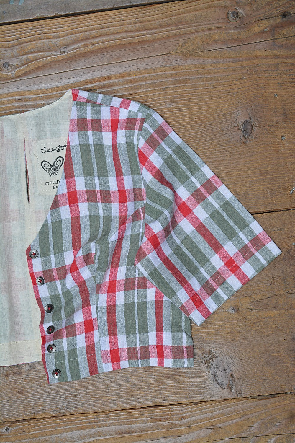 Khadi Saree Blouse - Size “M” | Asama