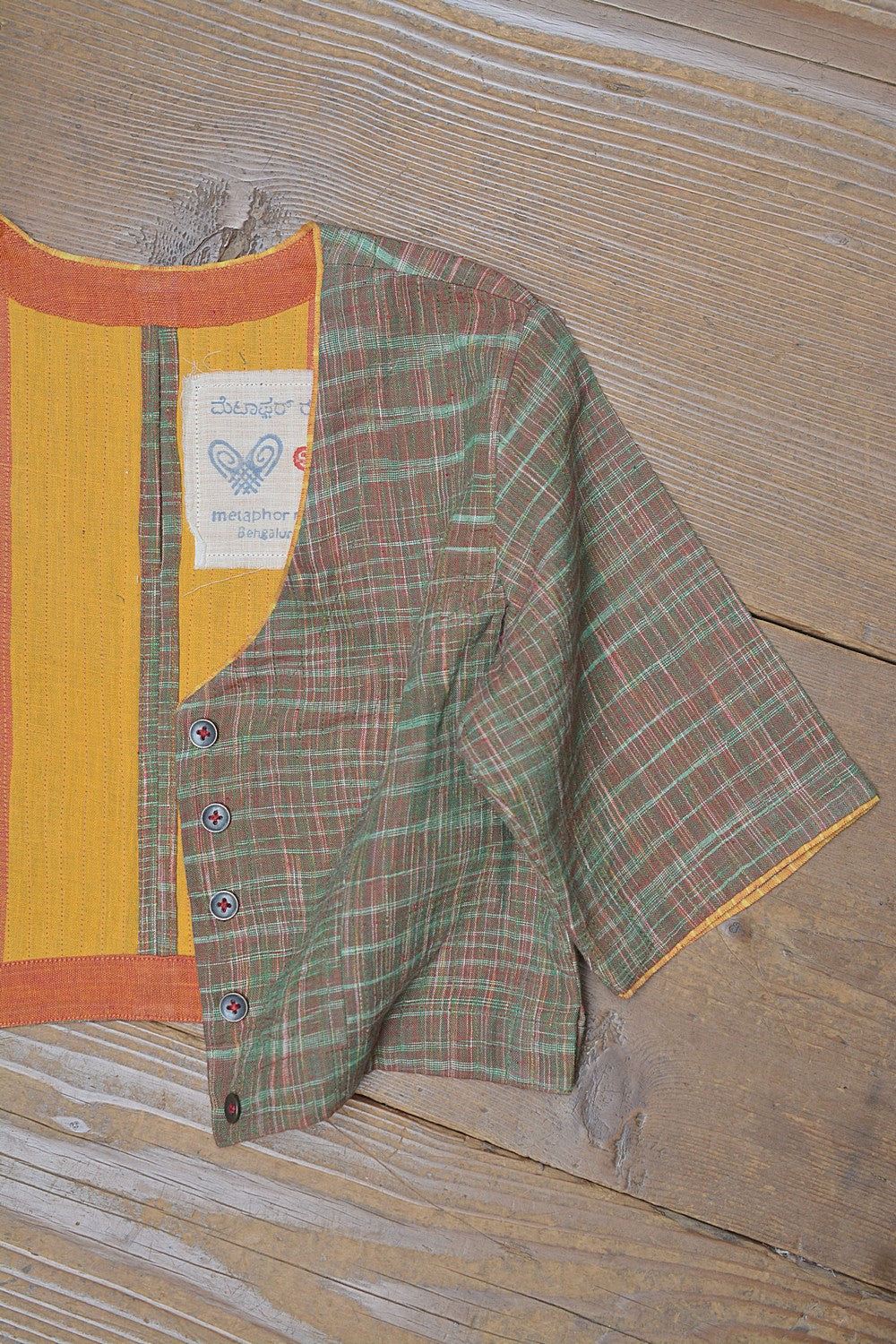 Khadi Saree Blouse - Size “S” | Angi