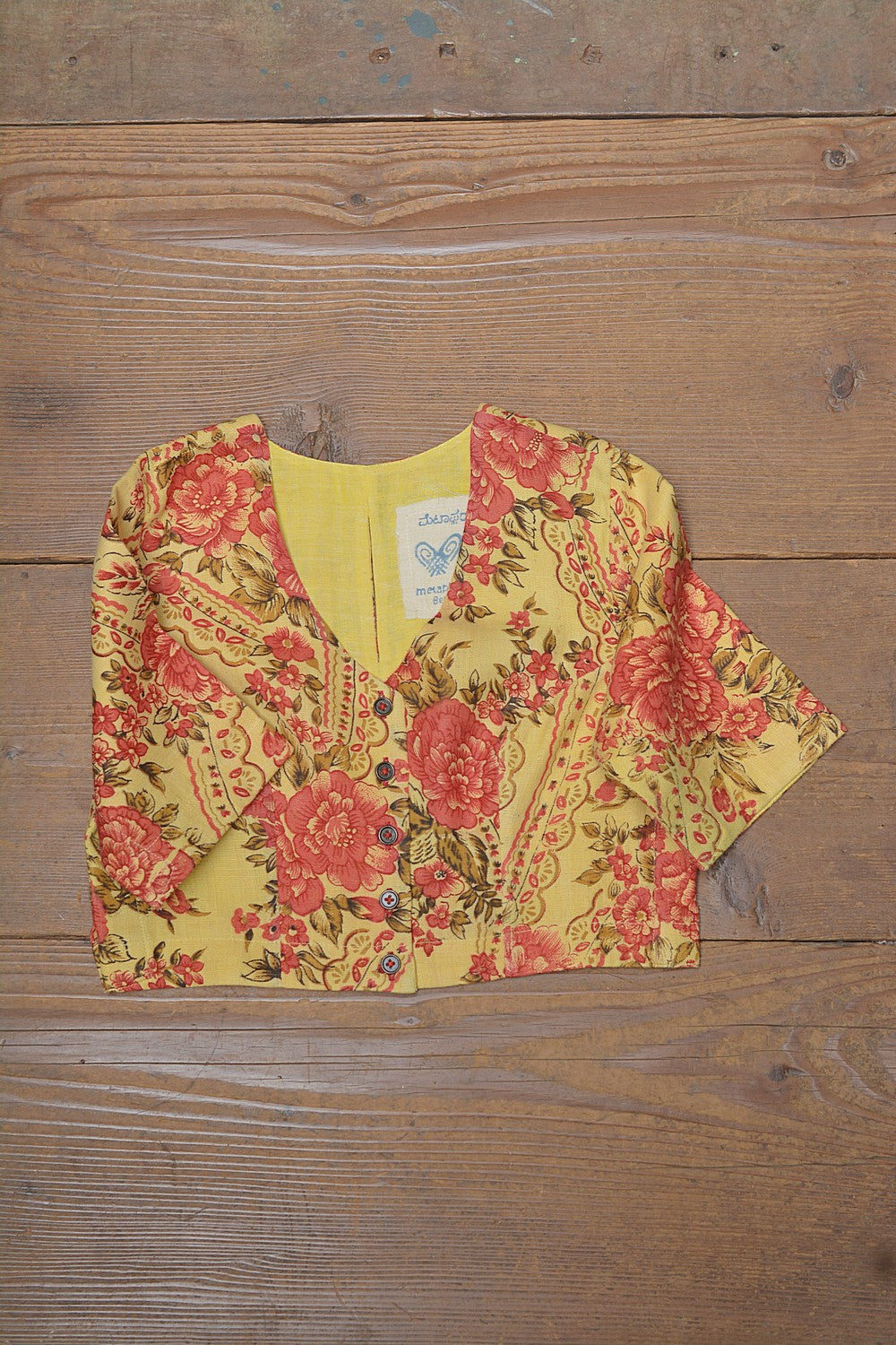 Khadi Saree Blouse - Size “S” | Hejje