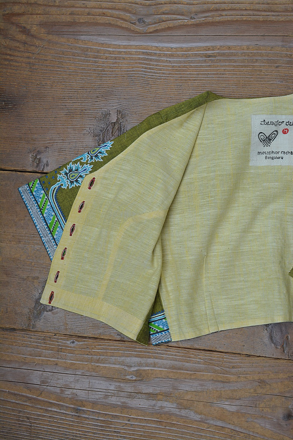 Khadi Saree Blouse - Size “M” | Elegaaru