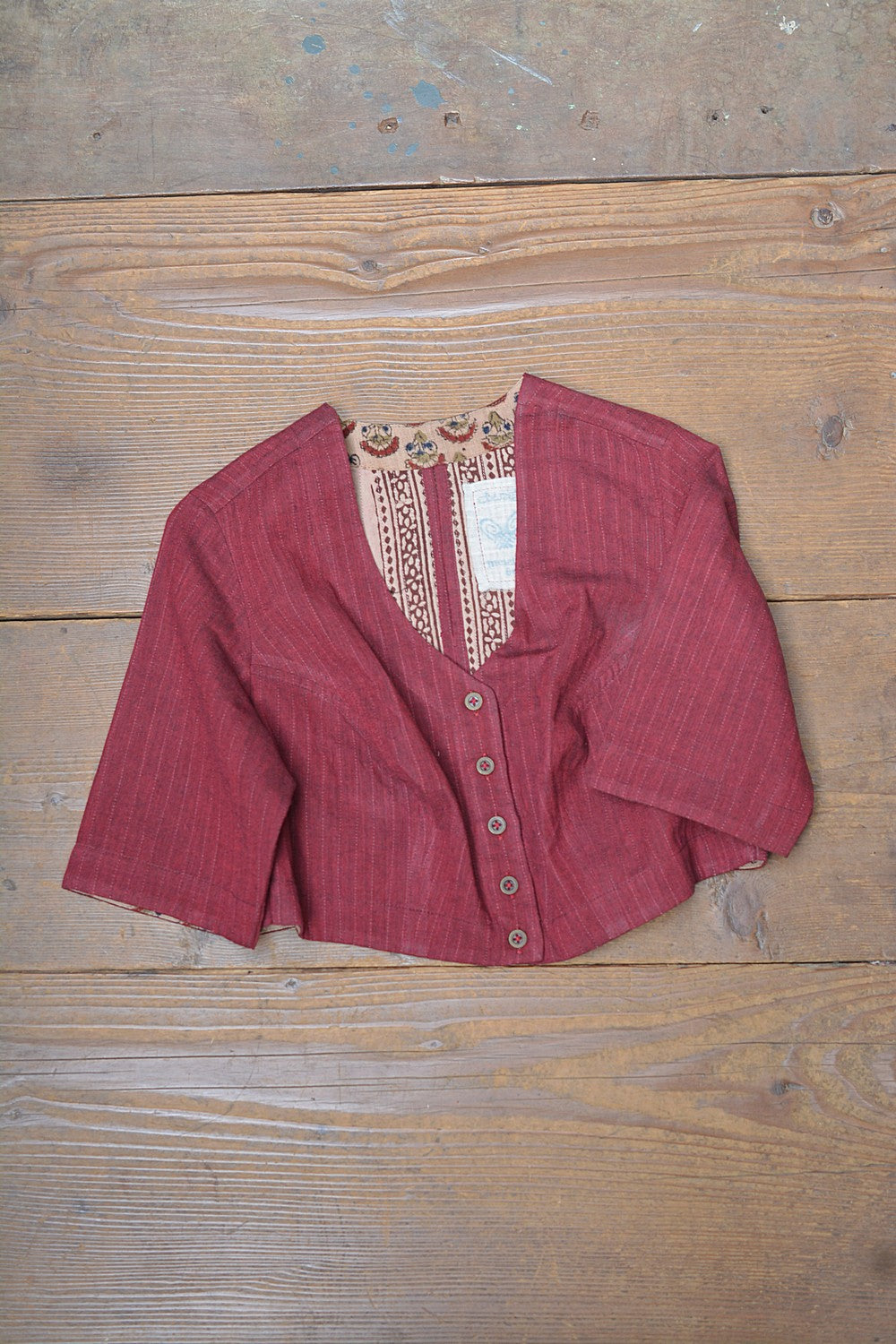 Khadi Saree Blouse - Size “M” | Anchina