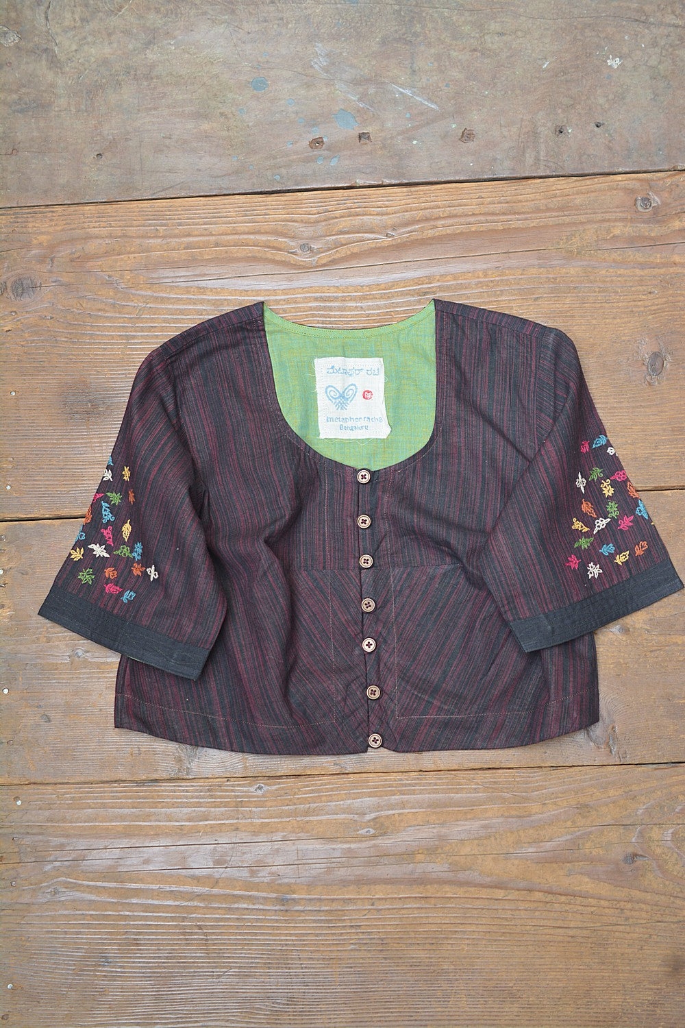 Khadi Saree Blouse - Size “M” | Chiguru
