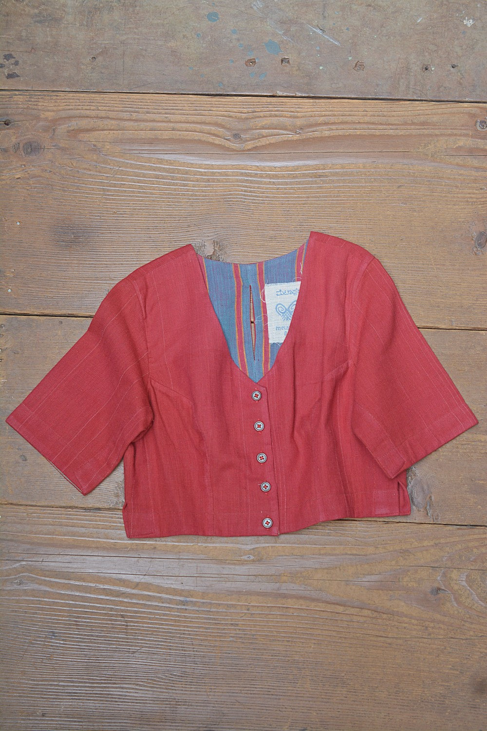 Khadi Saree Blouse - Size “S” | Sannareshe