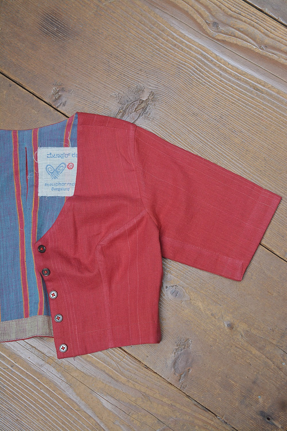 Khadi Saree Blouse - Size “S” | Sannareshe