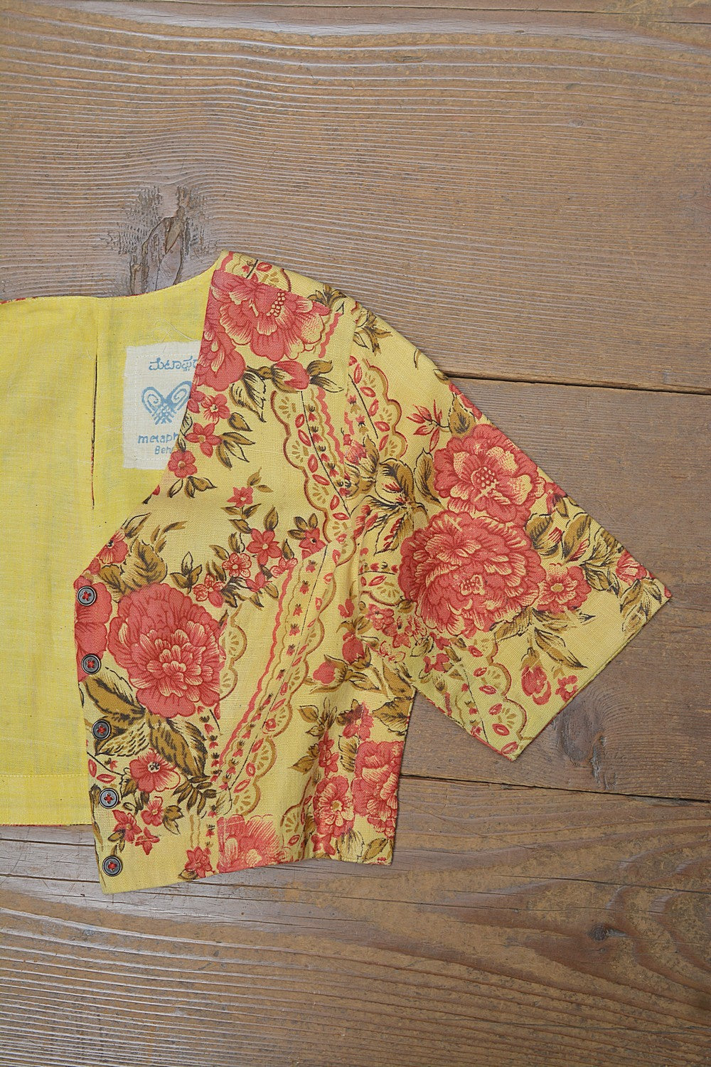 Khadi Saree Blouse - Size “S” | Hejje