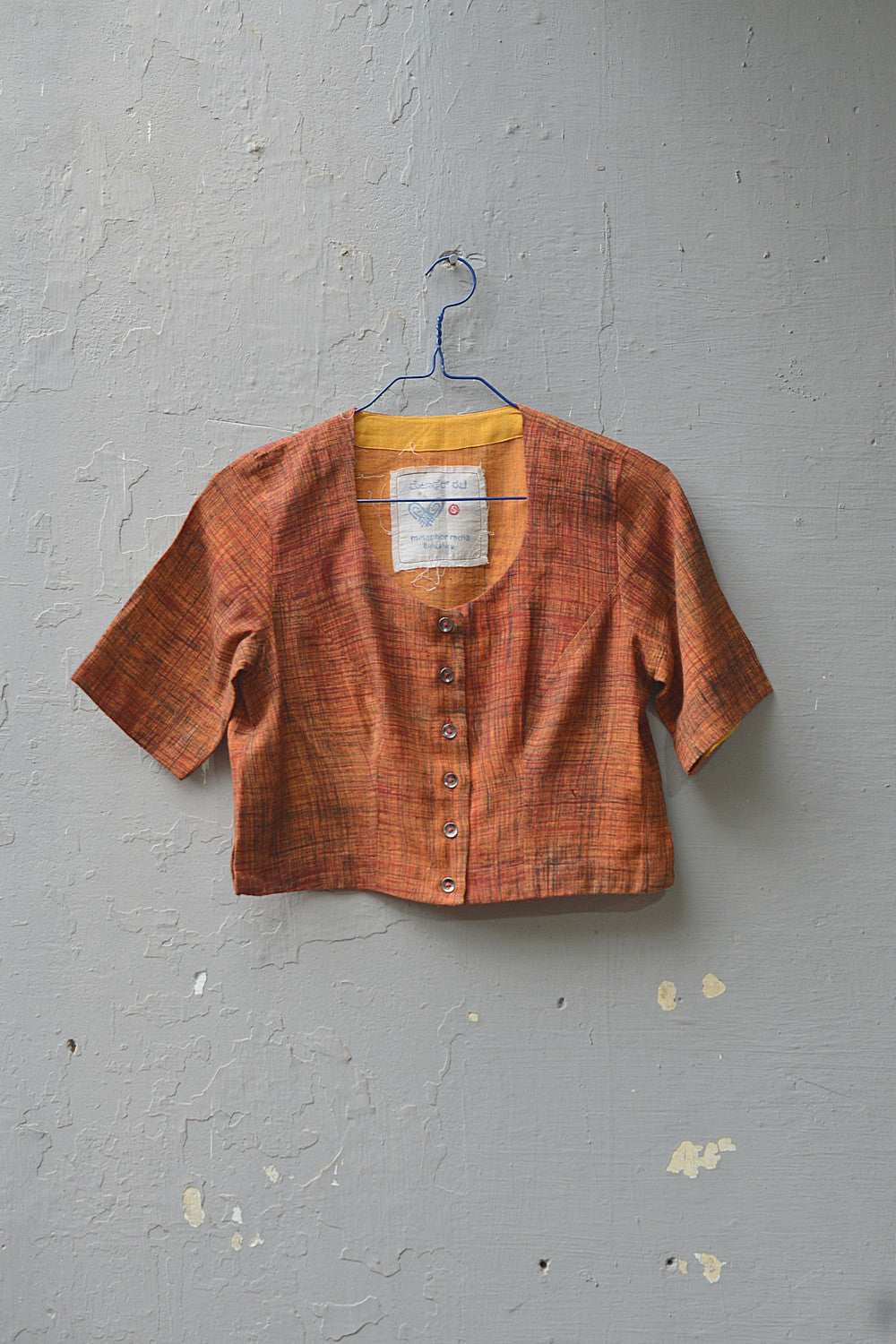Khadi Saree Blouse - Size “S” | Bhare