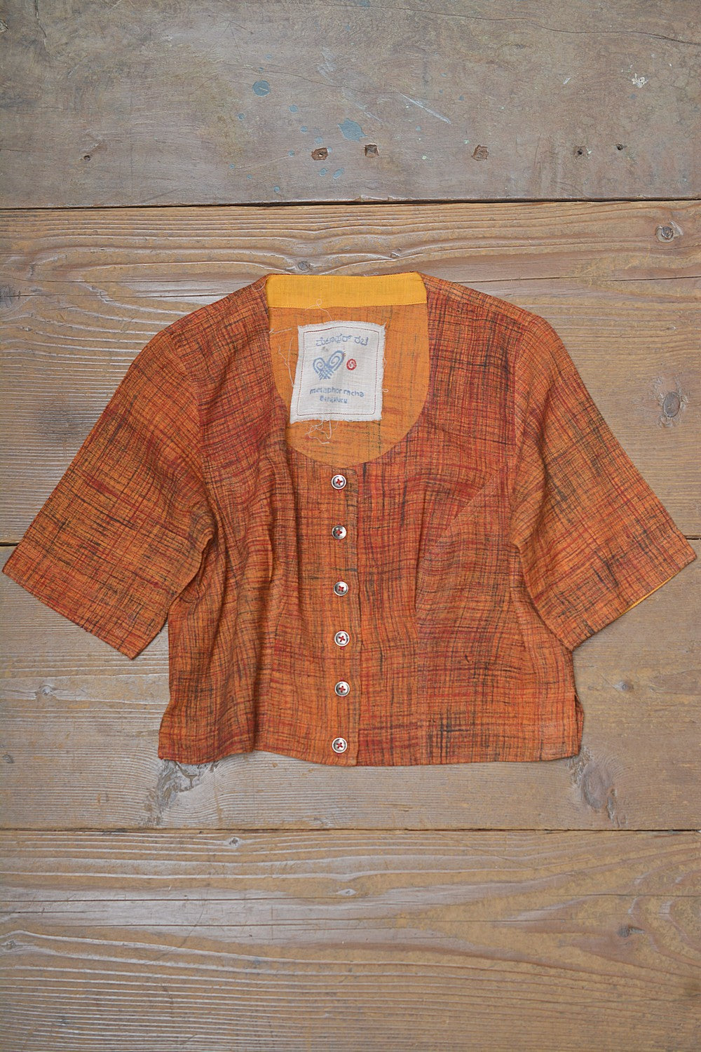 Khadi Saree Blouse - Size “S” | Bhare