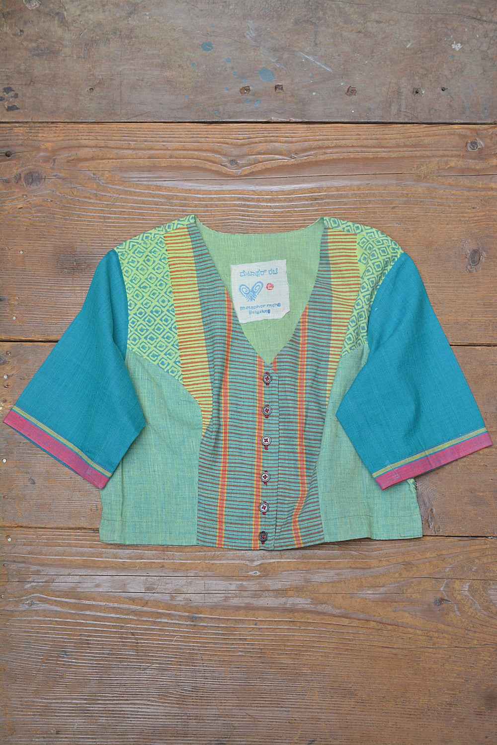 Khadi Saree Blouse - Size “L” | Kalsu