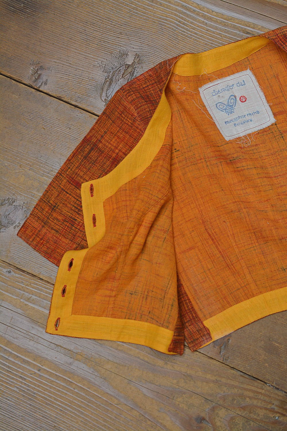 Khadi Saree Blouse - Size “S” | Bhare