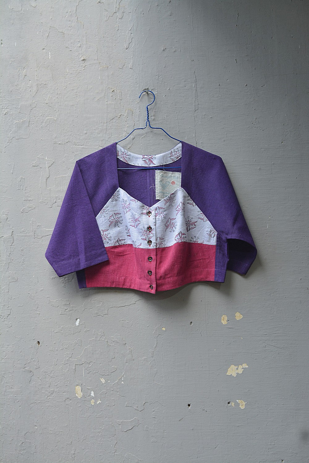 Khadi Saree Blouse - Size “L” | Mooru