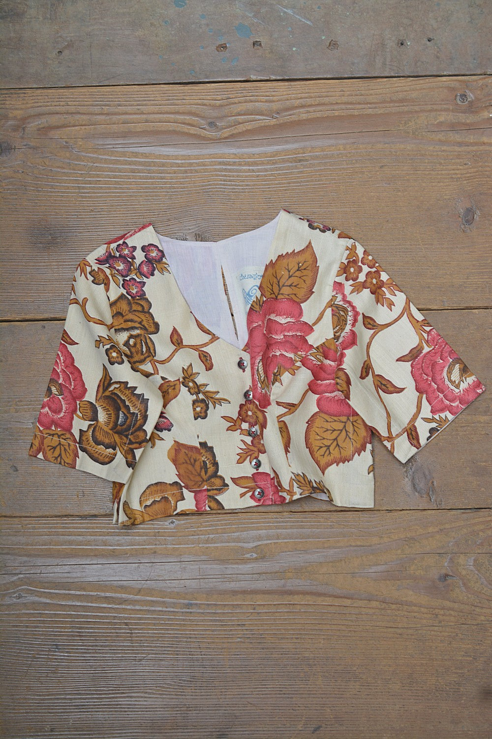 Khadi Saree Blouse - Size “S” | Doddahoovu