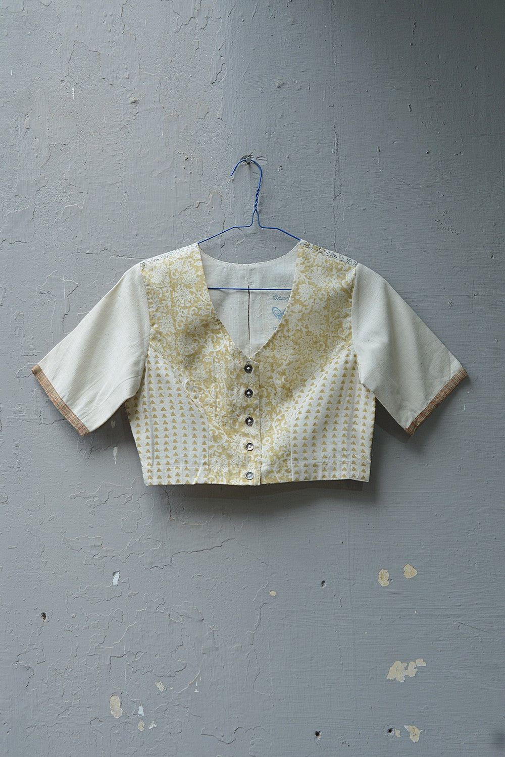 Khadi Saree Blouse - Size “S” | Eradu
