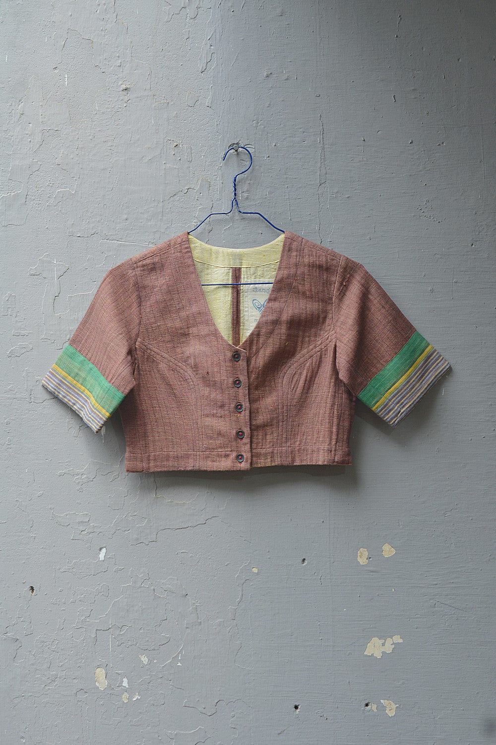 Khadi Saree Blouse - Size “S” | Anchu