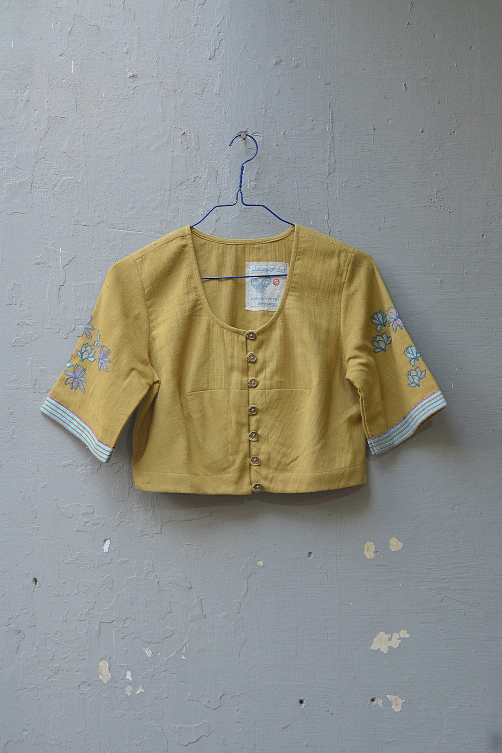 Khadi Saree Blouse - Size “S” | Taavare
