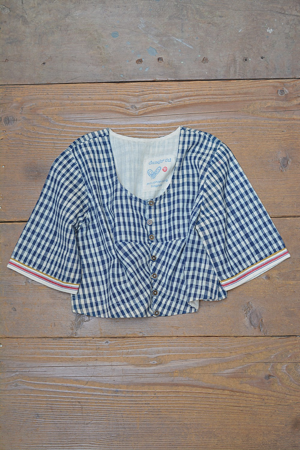 Khadi Saree Blouse - Size “S” | Suli