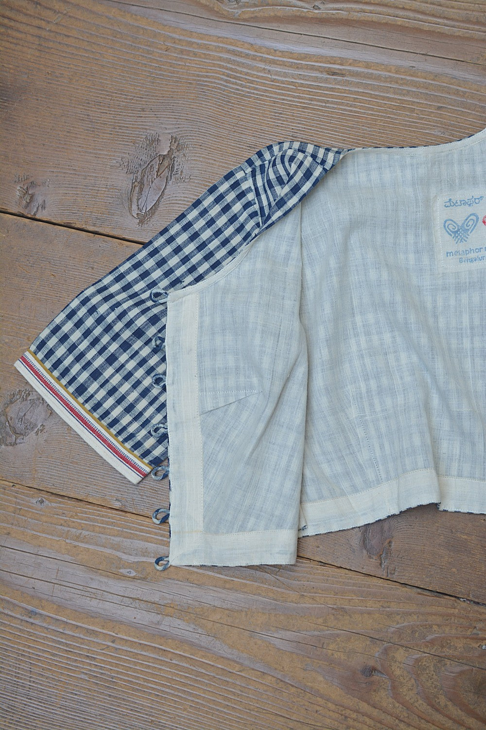 Khadi Saree Blouse - Size “S” | Suli
