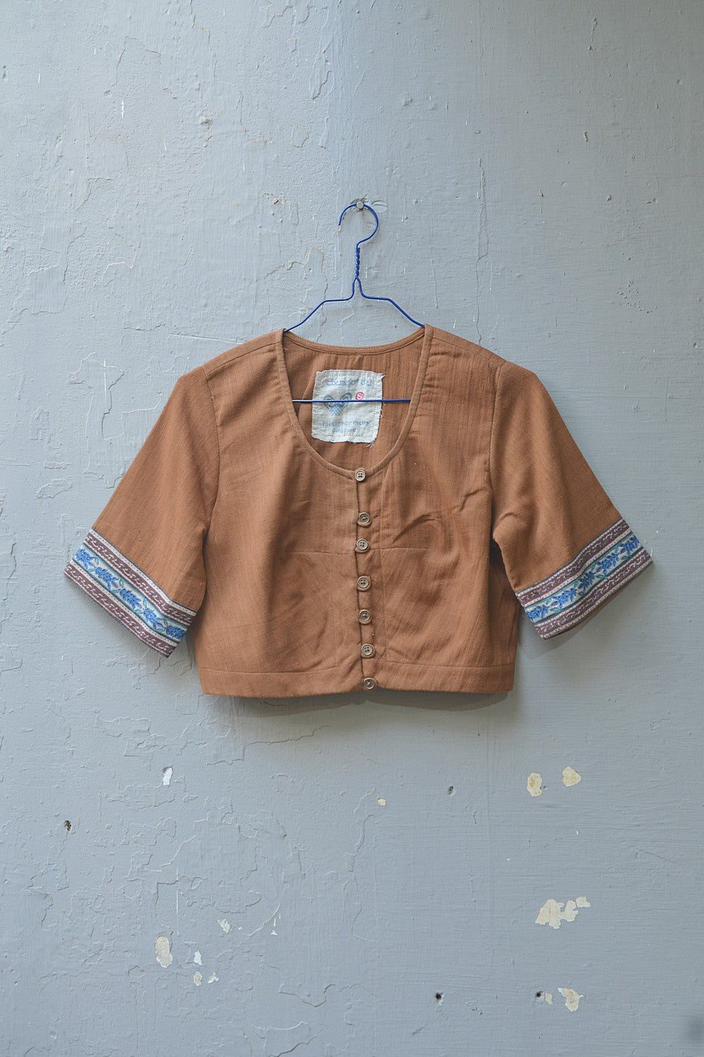 Khadi Saree Blouse - Size “S” | Patti