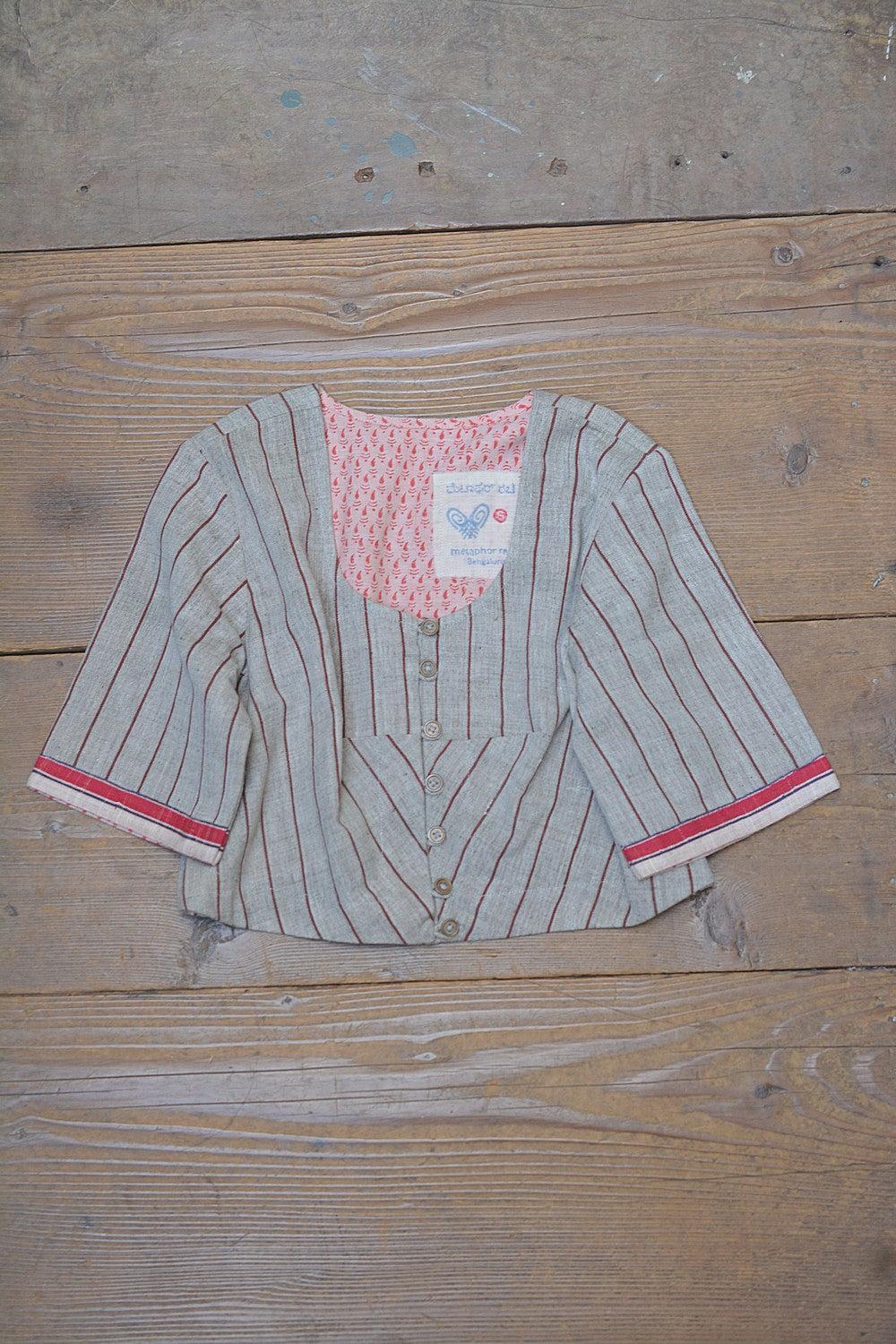 Khadi Saree Blouse - Size “S” | Inaku