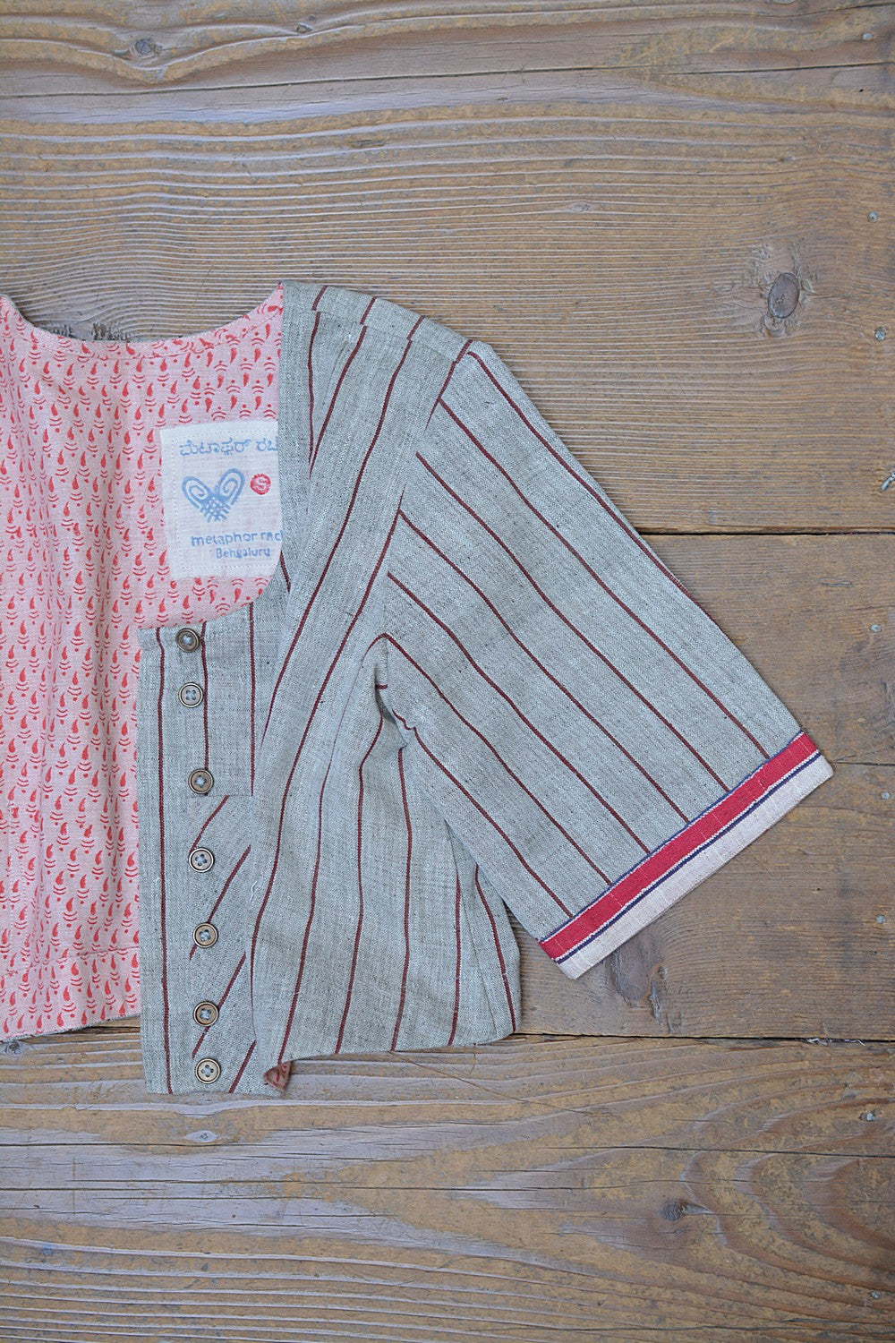 Khadi Saree Blouse - Size “S” | Inaku