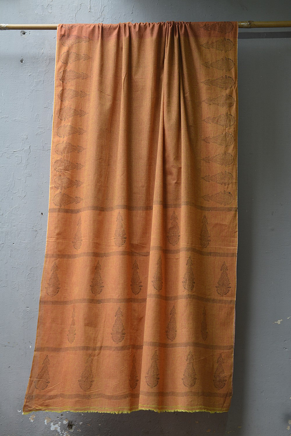 Block-Printed Khadi Saree | Dotscape