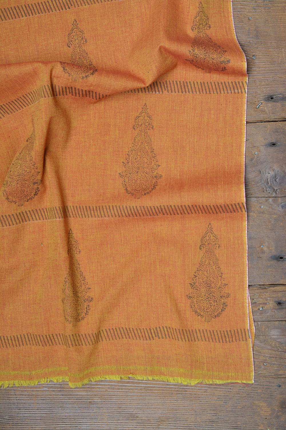 Block-Printed Khadi Saree | Dotscape