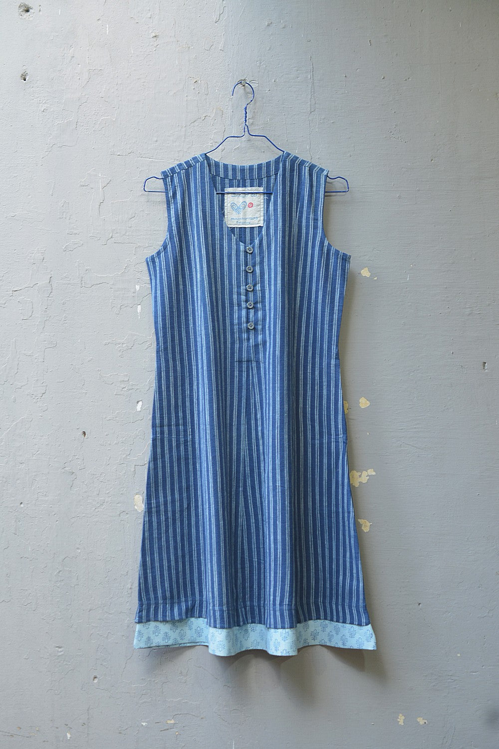 Khadi Sleeveless Short Dress - Size “S” | Anchina