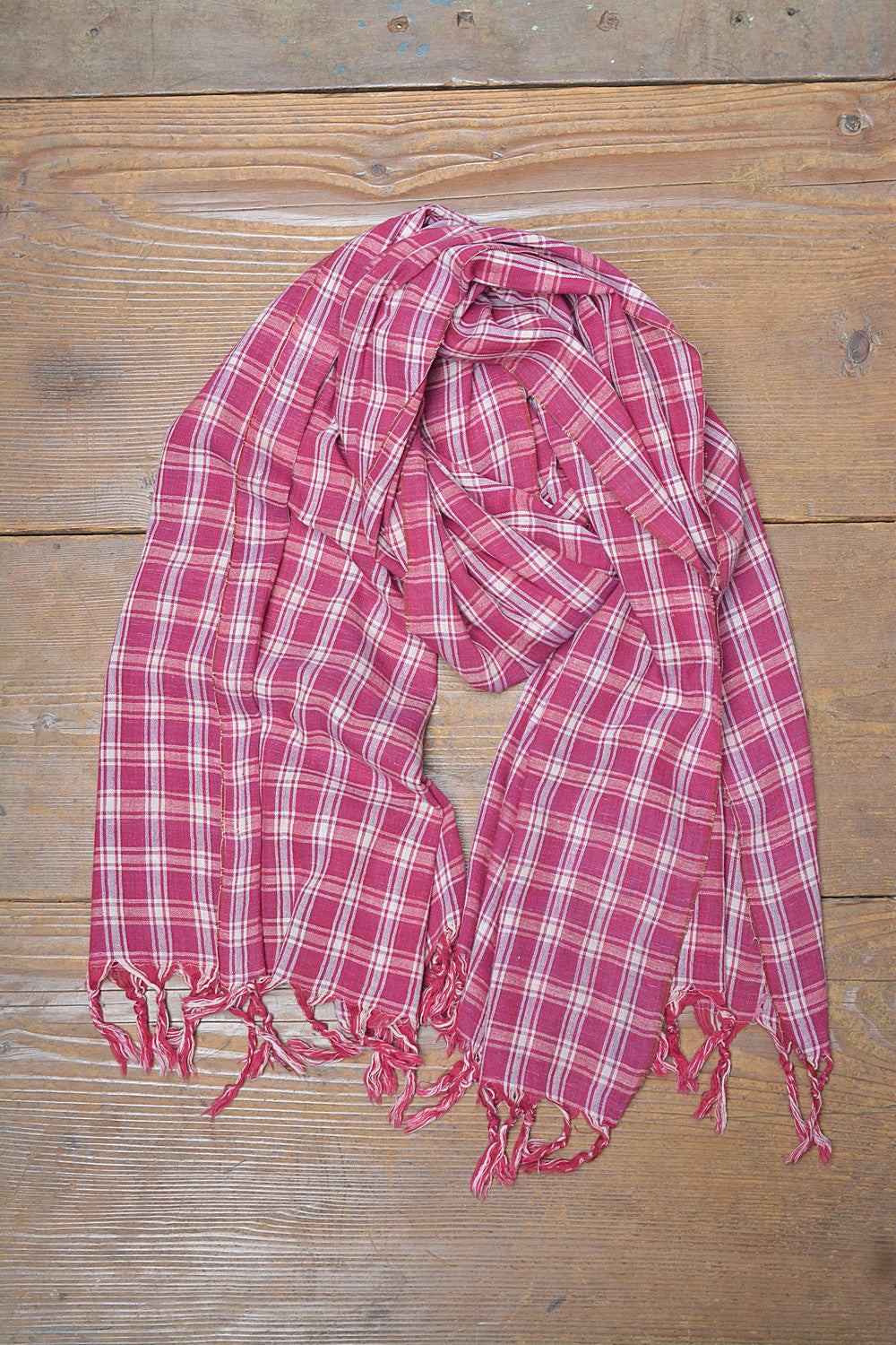 Khadi Stole - Maroon