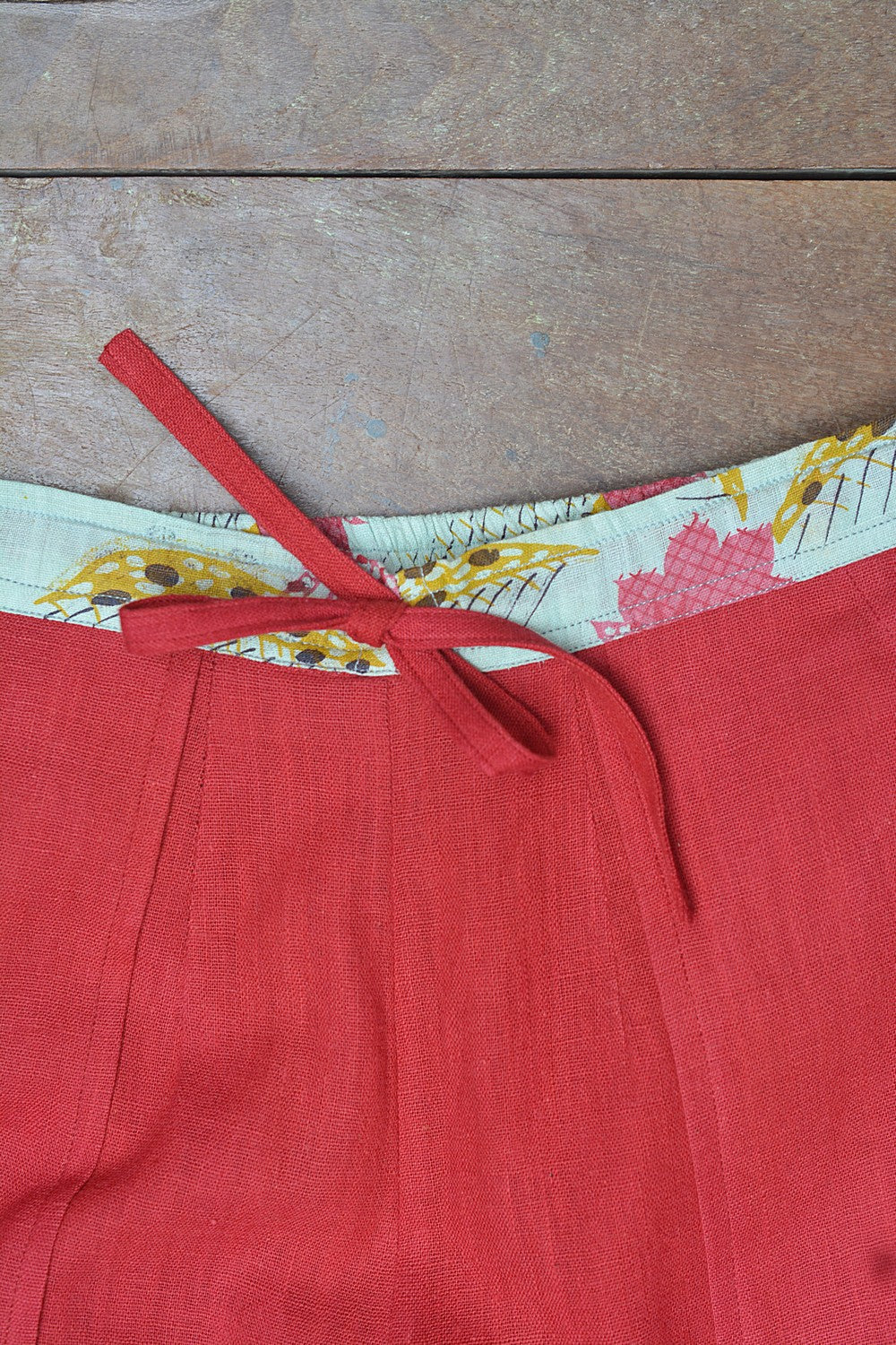 Khadi Pant - Size “S” | Red