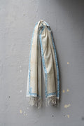 Khadi Stole - Blue Border