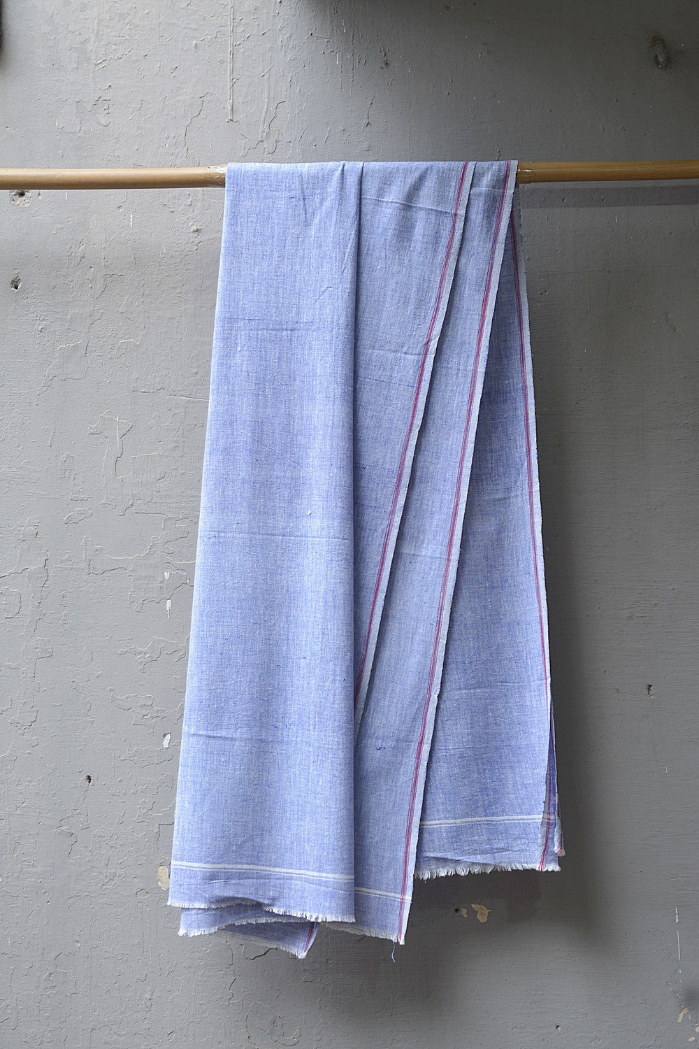 Khadi Lungi - Blue Chambray