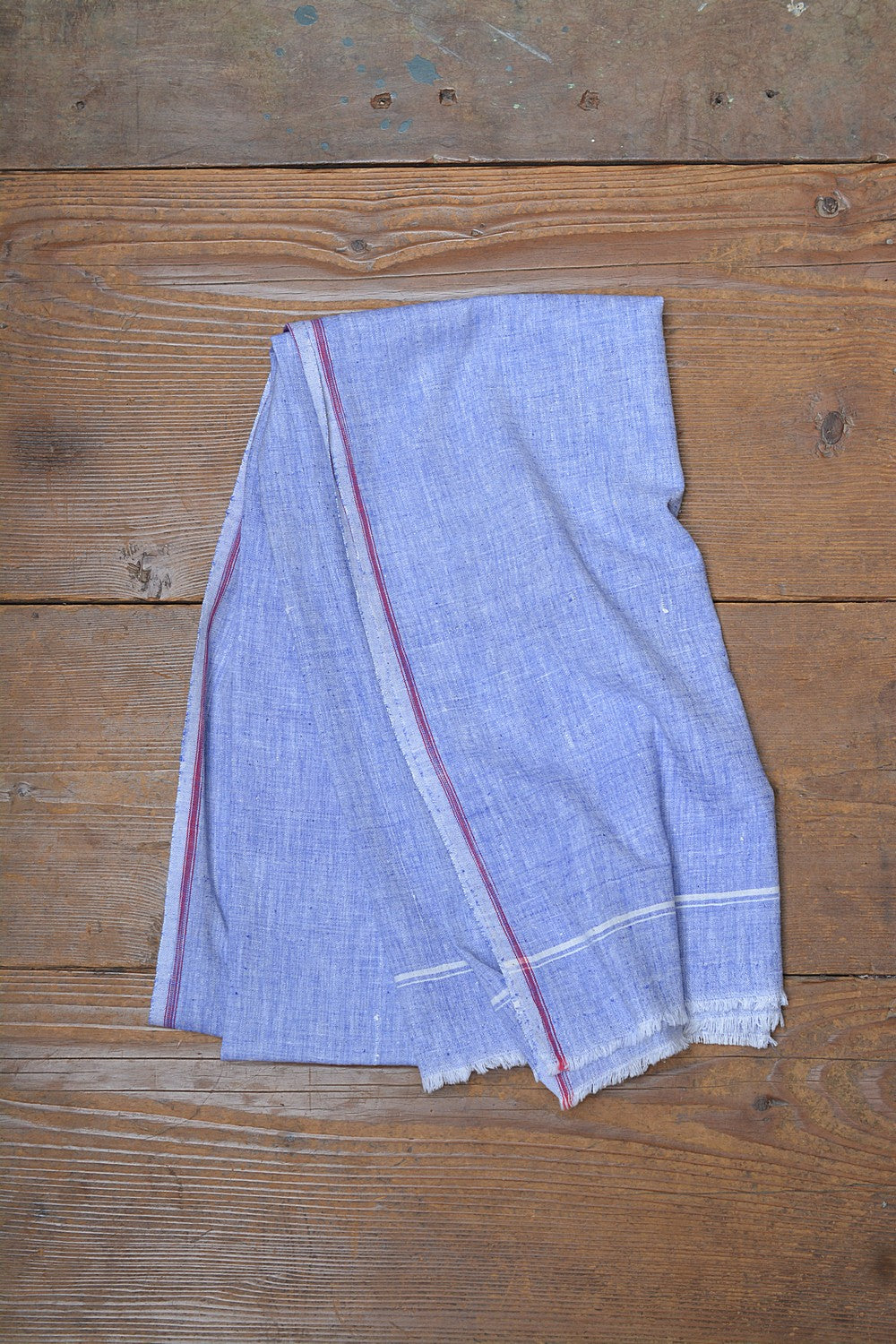 Khadi Lungi - Blue Chambray