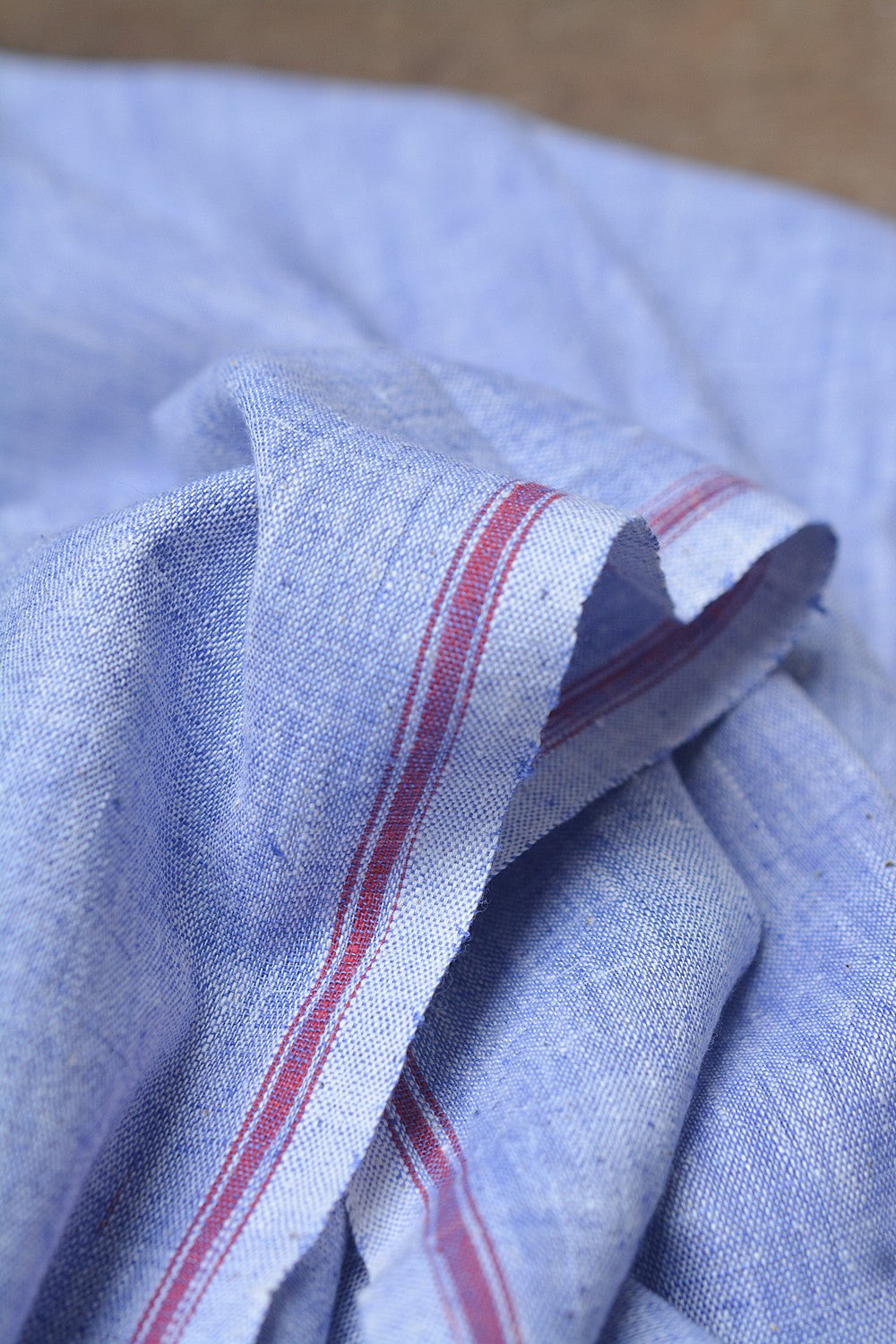 Khadi Lungi - Blue Chambray