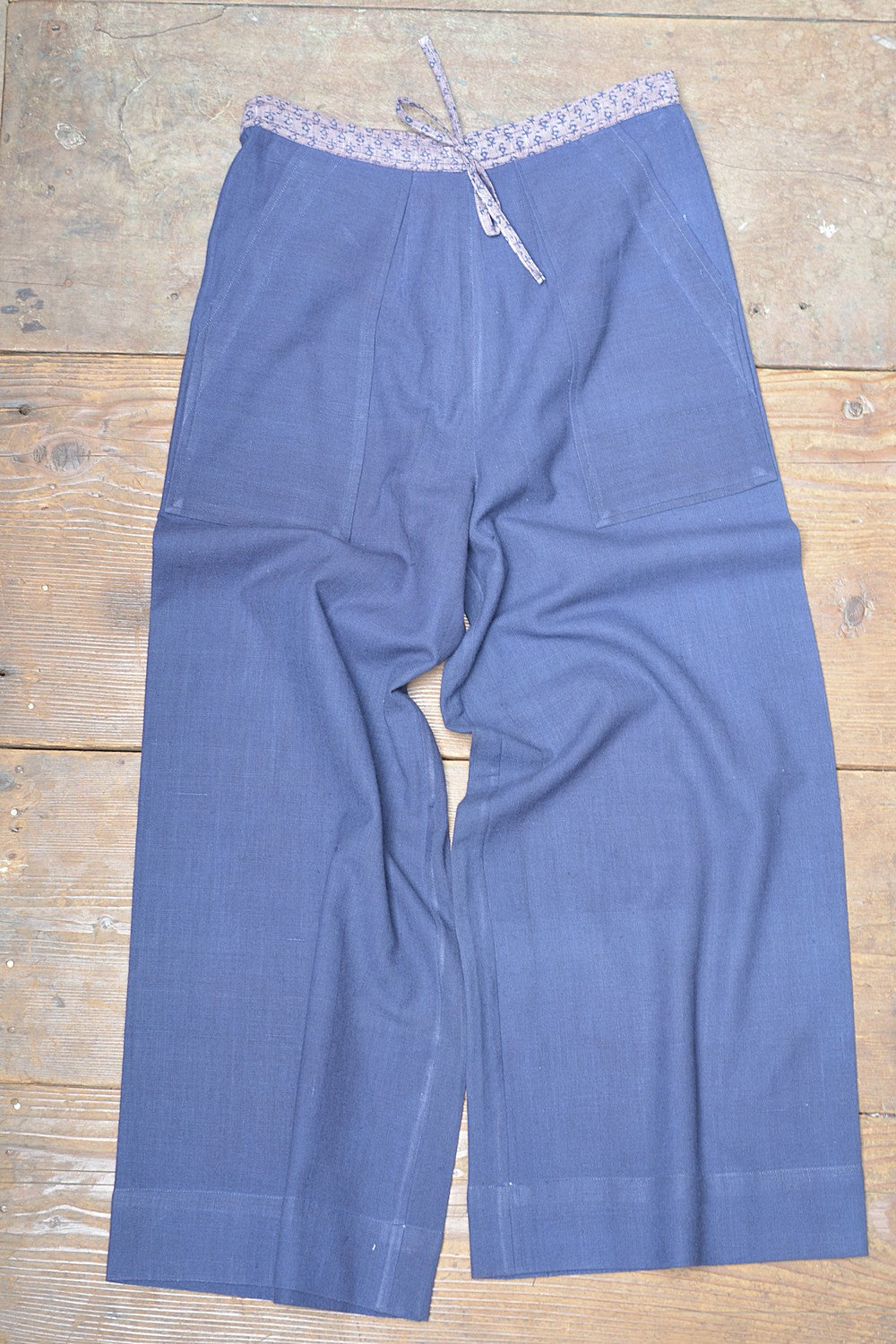 Khadi Pant - Size “S” | Navy