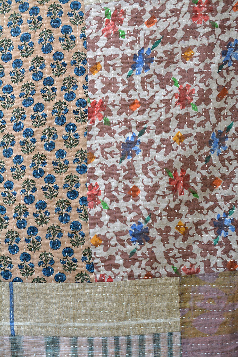 Quilted Baby Blanket in Upcycled Khadi