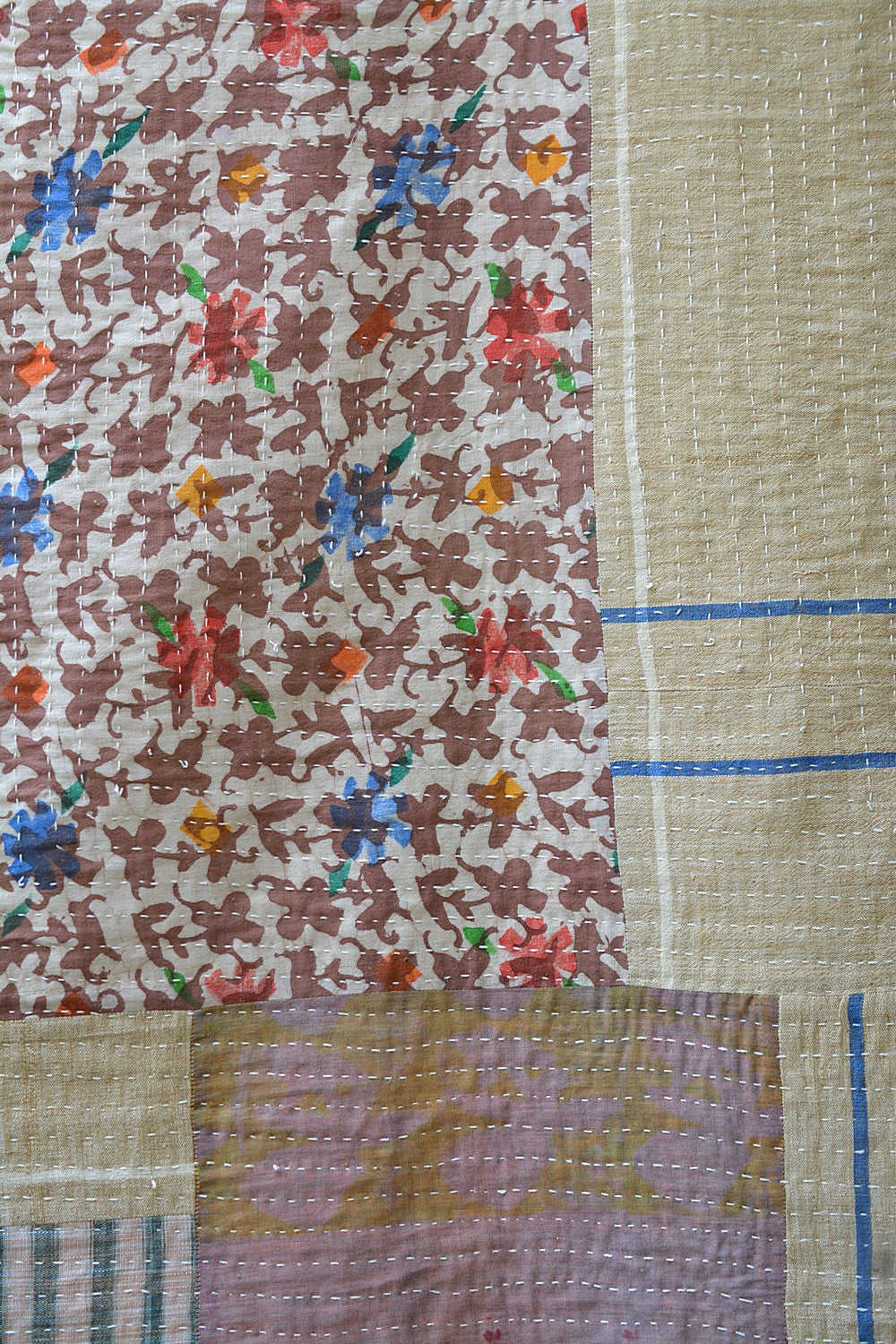 Quilted Baby Blanket in Upcycled Khadi