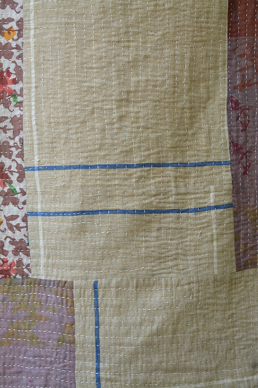 Quilted Baby Blanket in Upcycled Khadi