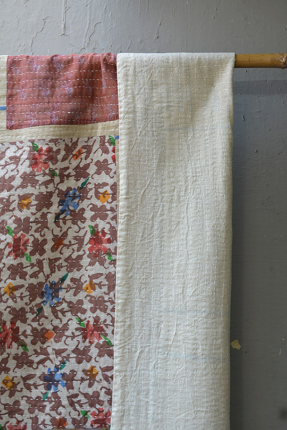 Quilted Baby Blanket in Upcycled Khadi