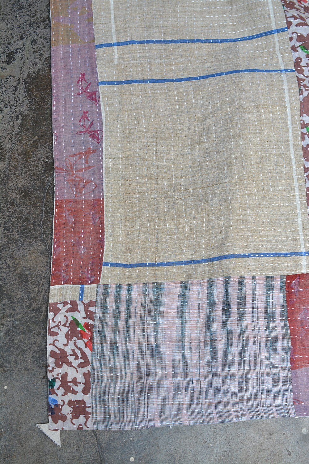 Quilted Baby Blanket in Upcycled Khadi