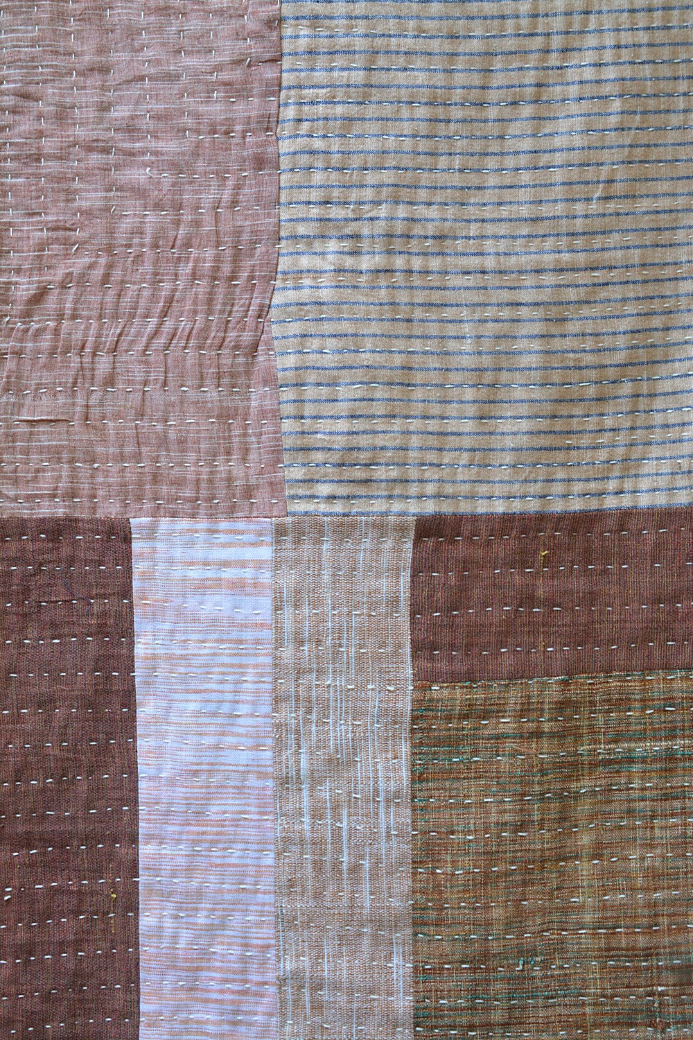 Quilted Khadi Bedspread - Nest (90” x 109”)