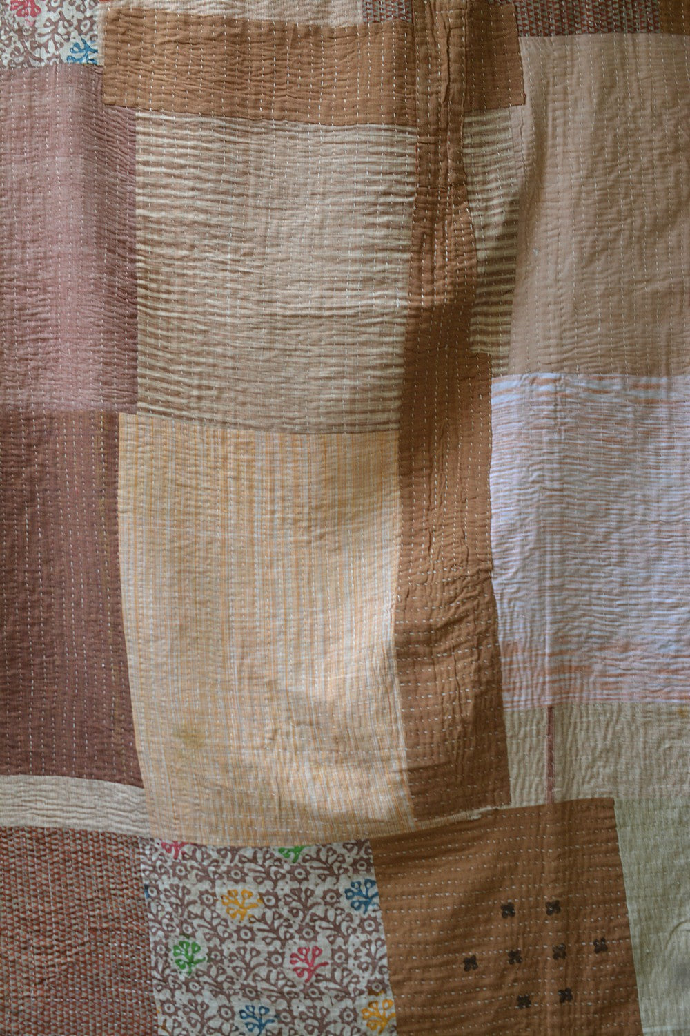 Quilted Khadi Bedspread - Wrapin (62” x 90”)