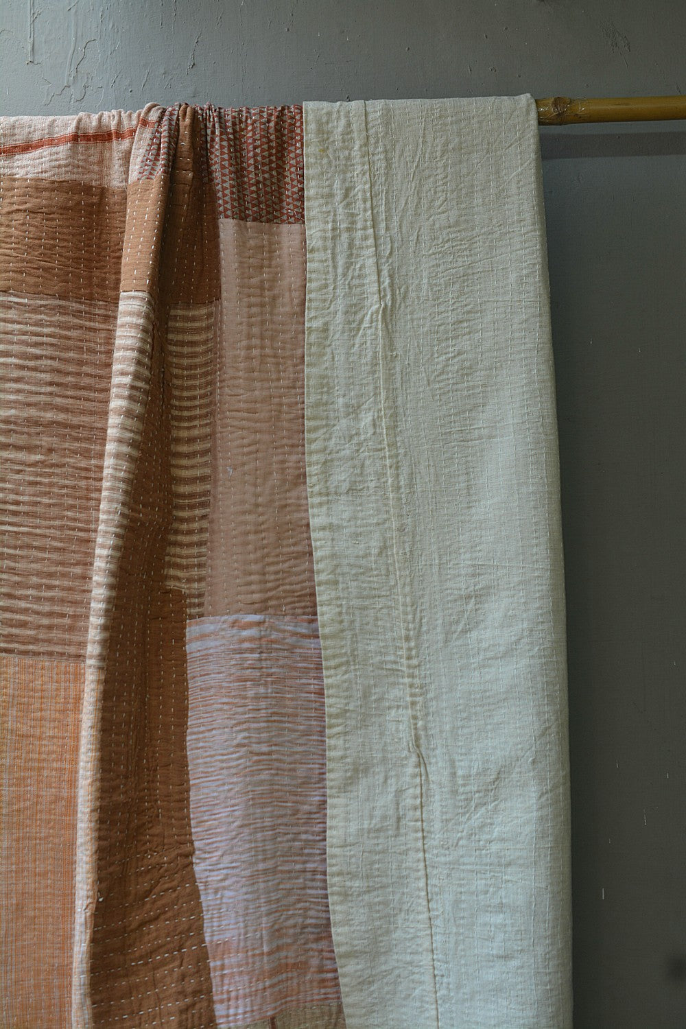 Quilted Khadi Bedspread - Wrapin (62” x 90”)