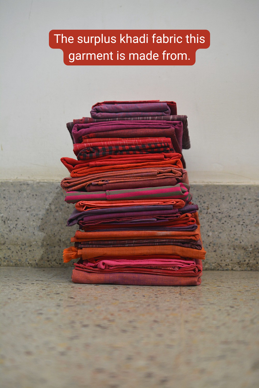 Upcycled Khadi Dress - Kempu