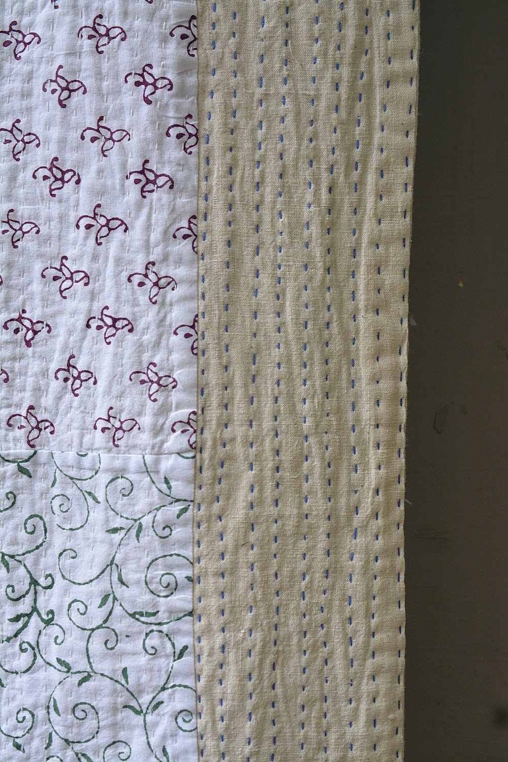 Abbey - Block Printed Quilt (88"x 104") - metaphorracha