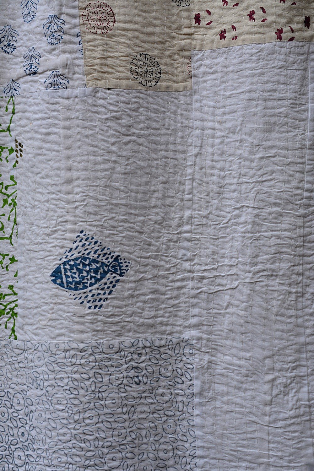 Abbey - Block Printed Quilt (88"x 104") - metaphorracha
