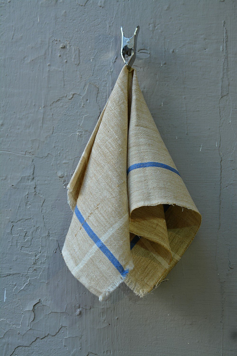 Beige Chambray Handwoven Cotton Handkerchiefs - metaphorracha